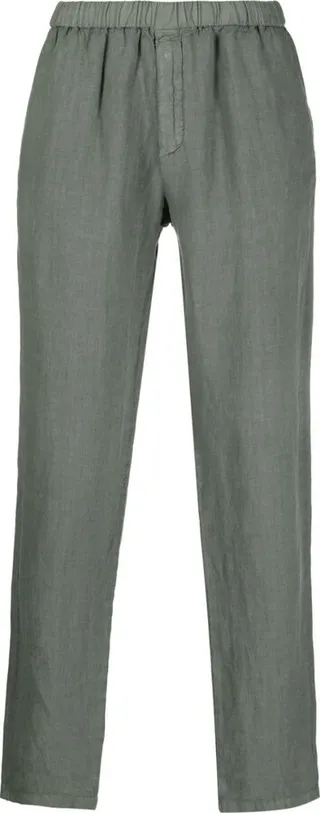 Linen Straight-Leg Trousers