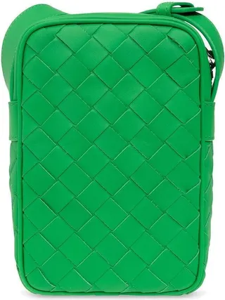 Bottega Veneta Intrecciato Zipped Phone Pouch
