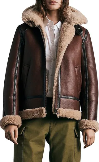 Stella Shearling Aviator Jacket