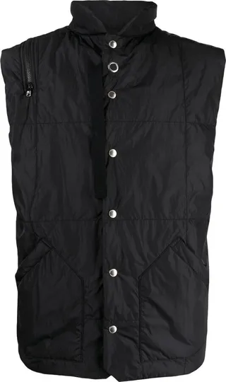 Padded High Neck Gilet