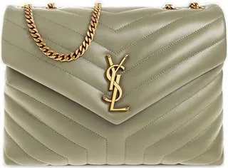 Saint Laurent Loulou Medium Quilted Shoulder Bag