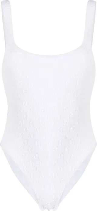 Embossed-Logo Bodysuit