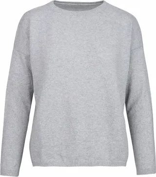 At Last... - Cashmere Sparkle Sweater In Soft Grey