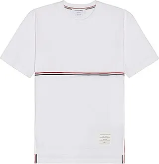 Thom Browne Short Sleeve Tee in White