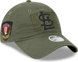 Women's New Era Green St. Louis Cardinals 2023 Armed Forces Day 9TWENTY Adjustable Hat