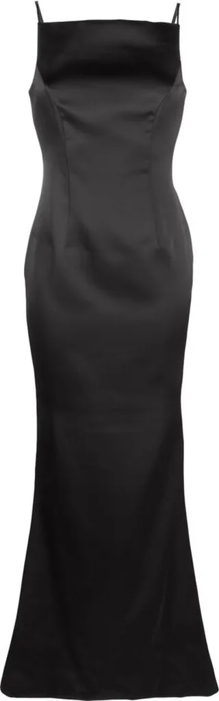 Black Open-Back Mermaid Gown