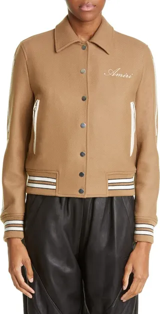 Bones Virgin Wool Blend Bomber Jacket