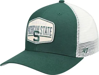 Men's '47 Green Michigan State Spartans Shumay Mvp Trucker Snapback Hat