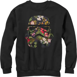 Men's Star Wars Tropical Stormtrooper Sweatshirt - Black - Large