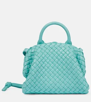 Mini Handle leather tote bag