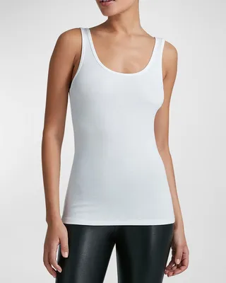 Rib-Knit Scoop-Neck Tank Top
