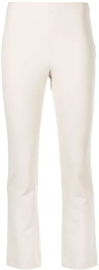 Flared-Hem Cropped Trousers