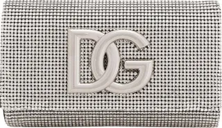 DG logo bag in crystal mesh