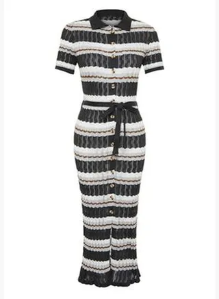 Anthracite Knitwear Maxi Dress TWOSS24EL00241