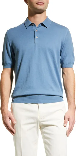 Men's Fine-Gauge Polo Shirt
