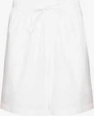 White Drawstring Pajama Shorts