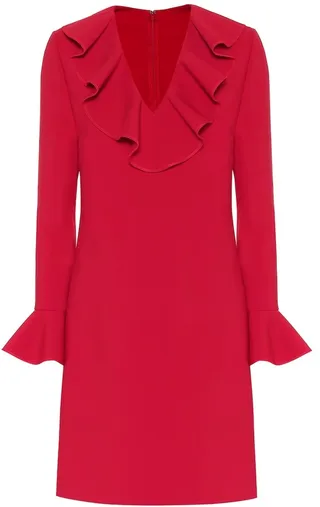 Valentino wool-blend crepe dress