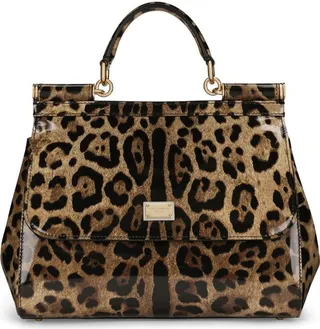 medium Sicily leopard-print shoulder bag