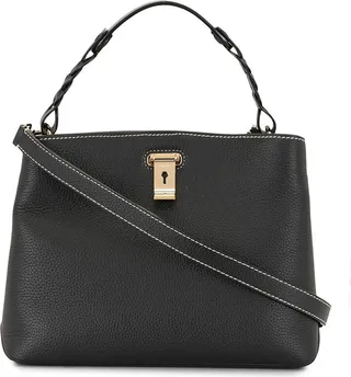 Lucyle pebbled tote bag