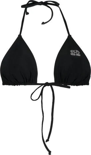 Crystal-Embellished Bikini Top