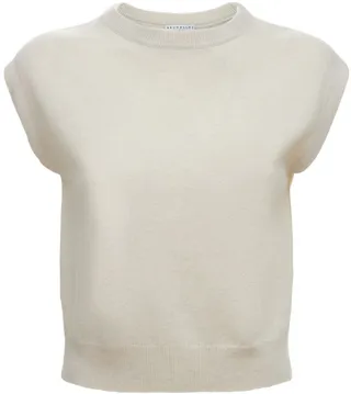 Cashmere knit vest