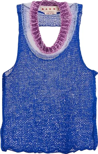 Wool & Cashmere Cut-Out Tank Top