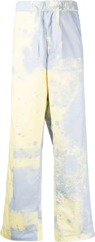 Spray-Paint Straight-Leg Trousers