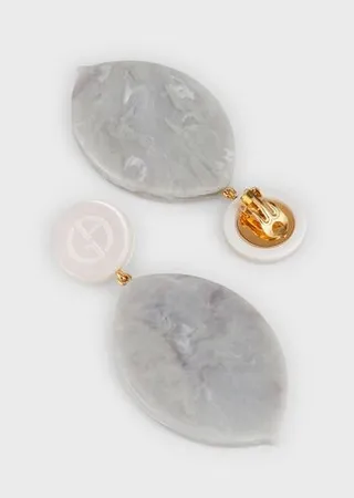 Clip-on pendant earrings