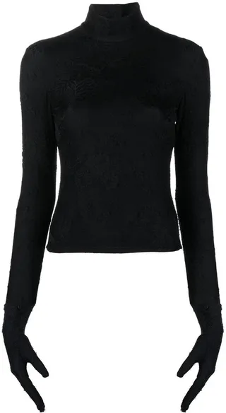 Turtleneck Glove Top