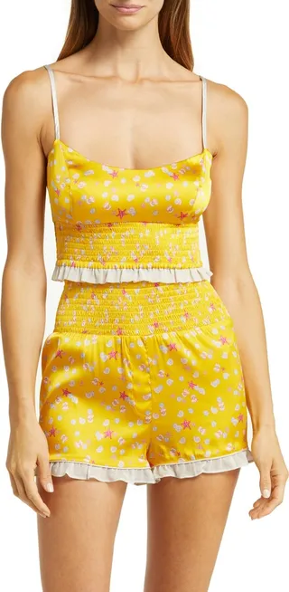 Lia Marta Silk Blend Short Pajamas