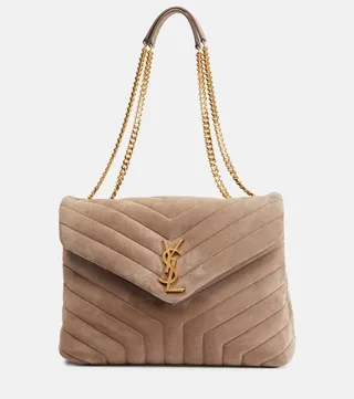 Loulou Medium suede shoulder bag