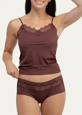 Happy Seams Lace-Trim Camisole