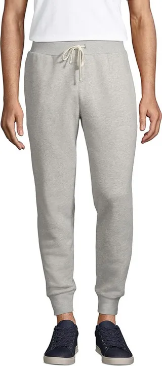 Lands' End Men's Serious Sweats Jogger Sweatpants - Large - Dark Charcoal Heather