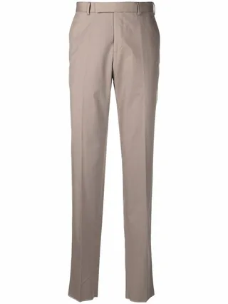 Straight-Leg Cotton Chinos