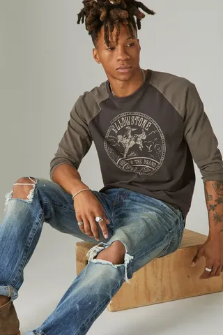 Yellowstone Cowboy Raglan Tee