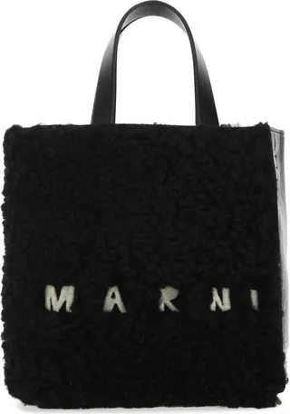 Marni Logo Embroidered Tote Bag