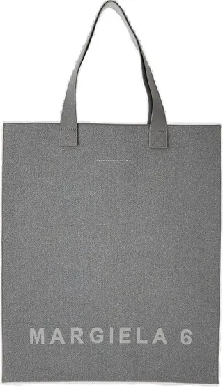 MM6 Maison Margiela Logo Printed Tote Bag