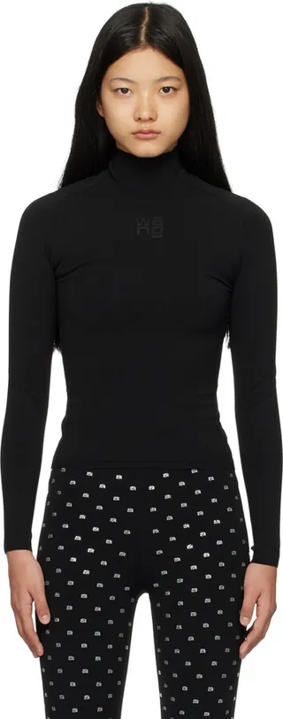 alexanderwang.t Black Bodycon Turtleneck