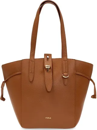Furla Net Logo Printed Tote Bag