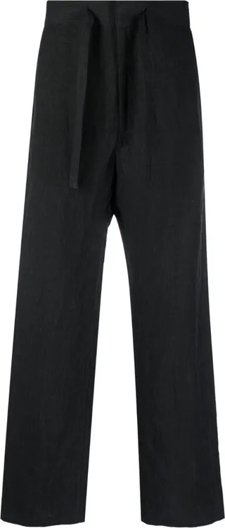 Straight-Leg Drawstring Trousers