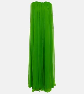 Silk chiffon gown