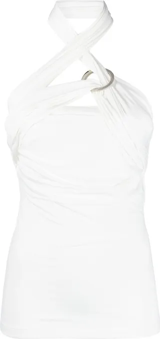 Draped Halterneck Top