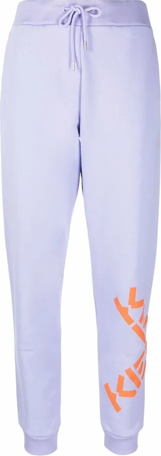 Big X logo-print track pants