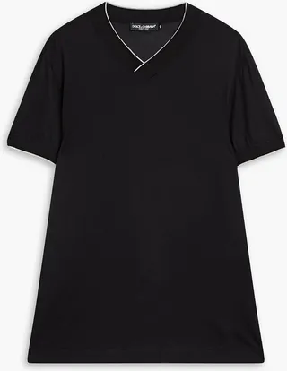 Silk-jersey T-shirt