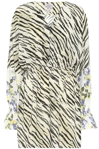 Ariana tiger-print minidress