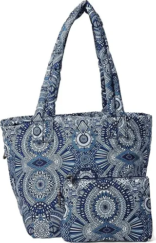 Sakroots Eco-Twill Culver Tote (Navy Wanderlust) Handbags