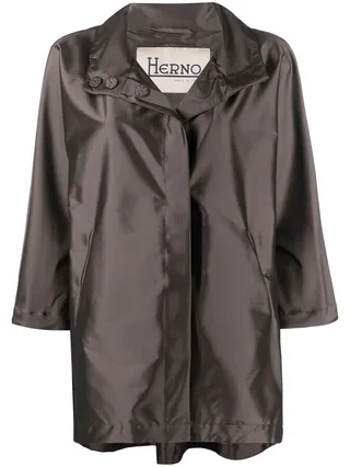High-Neck Rain Jacket