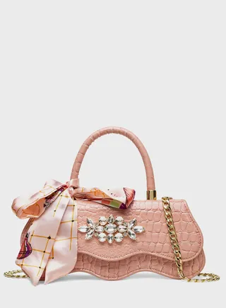 Ribbon Detail Satchel