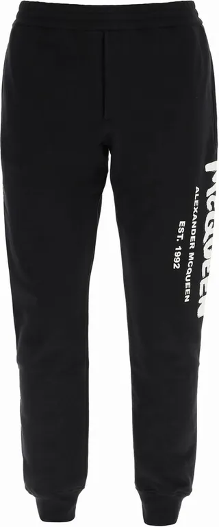 Alexander Mcqueen Graffiti Logo Sweatpants
