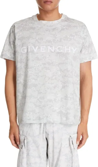 Classic Fit Camouflage Logo Graphic Tee